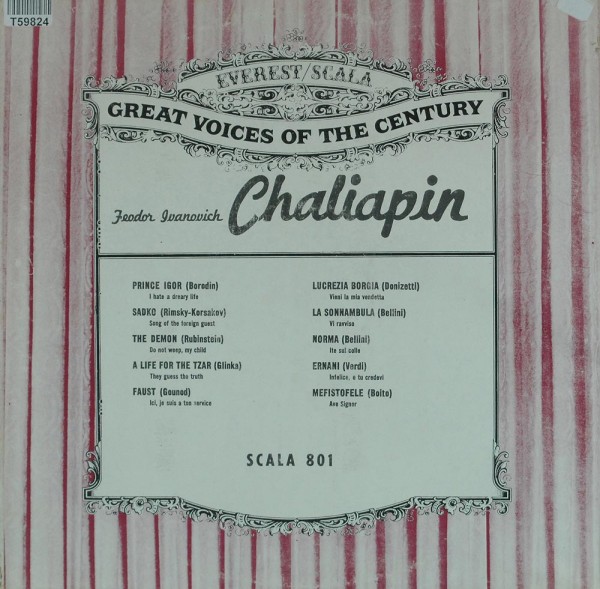 Feodor Ivanovich: Great Voices Of The Century: Feodor Ivanovich Chaliapin