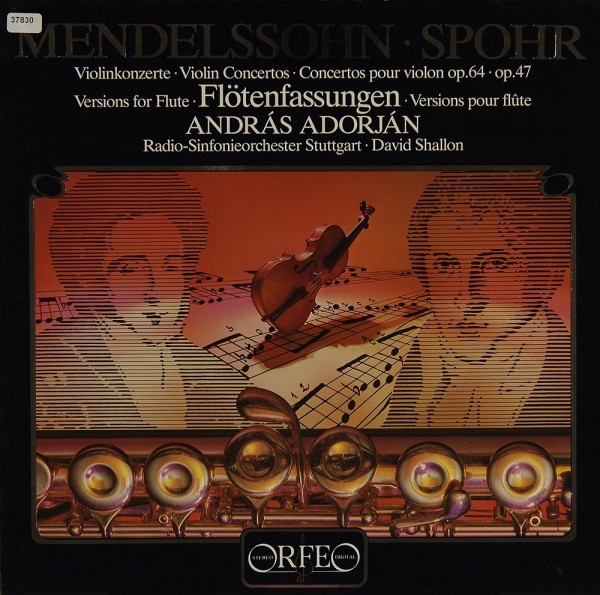 Mendelssohn / Spohr: Violinkonzerte &amp; Fassung für Flöte