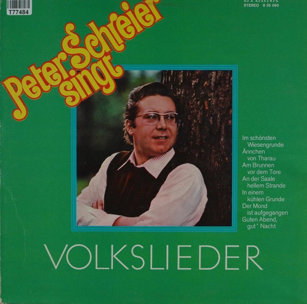 Peter Schreier: Peter Schreier Singt Volkslieder