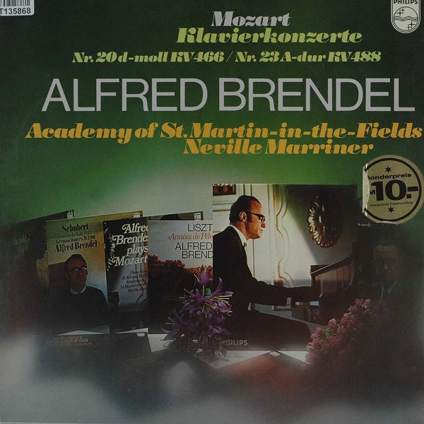Wolfgang Amadeus Mozart - Alfred Brendel - T: Klavierkonzerte Nr. 20 D-moll KV 466 / Nr. 23 A-dur KV