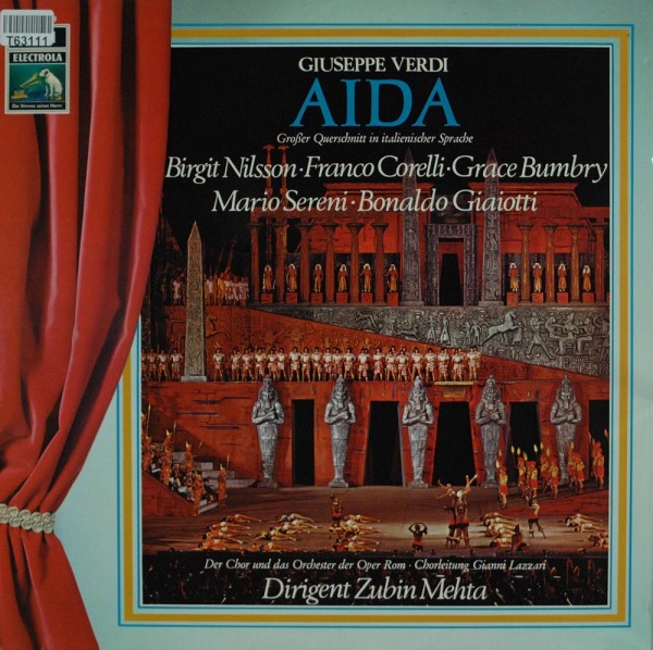 Giuseppe Verdi: Aida (Grosser Querschnitt In Italienischer Sprache)
