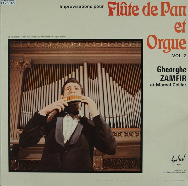 Gheorghe Zamfir Et Marcel Cellier: Improvisations Pour Flûte De Pan Et Orgue Vol. 2