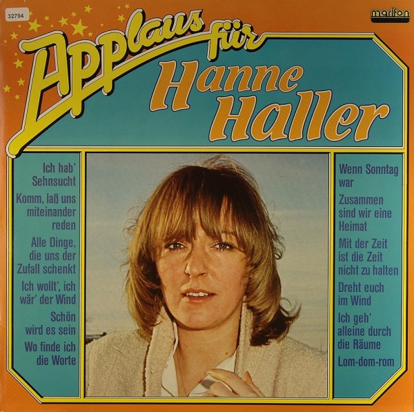 Haller, Hanne: Applaus für Hanne Haller
