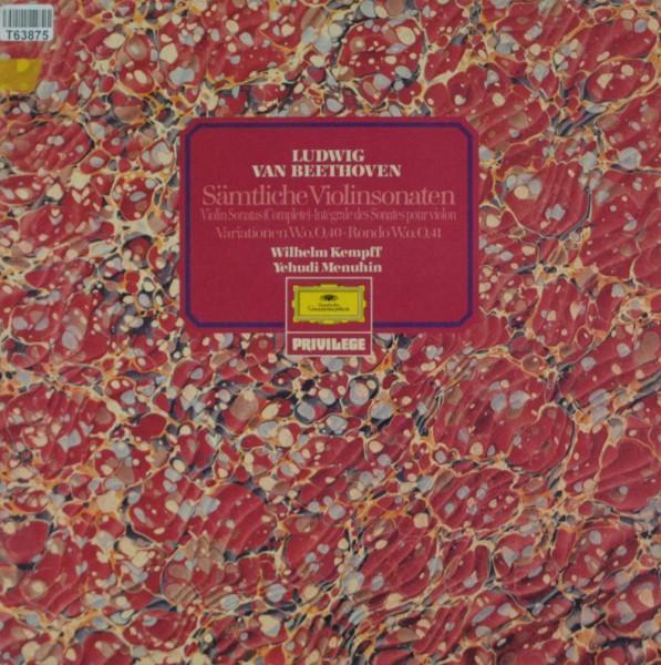 Ludwig Van Beethoven, Wilhelm Kempff, Yehud: Sämtliche Violinsonaten • Violin Sonatas (Complete) • I