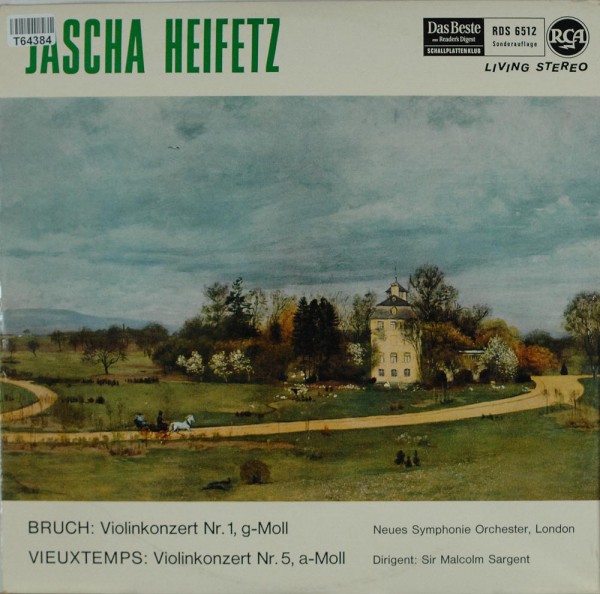 Jascha Heifetz, The New Symphony Orchestra : Max Bruch: Violinkonzert Nr. 1 in g-Moll, Op.26 - Henri