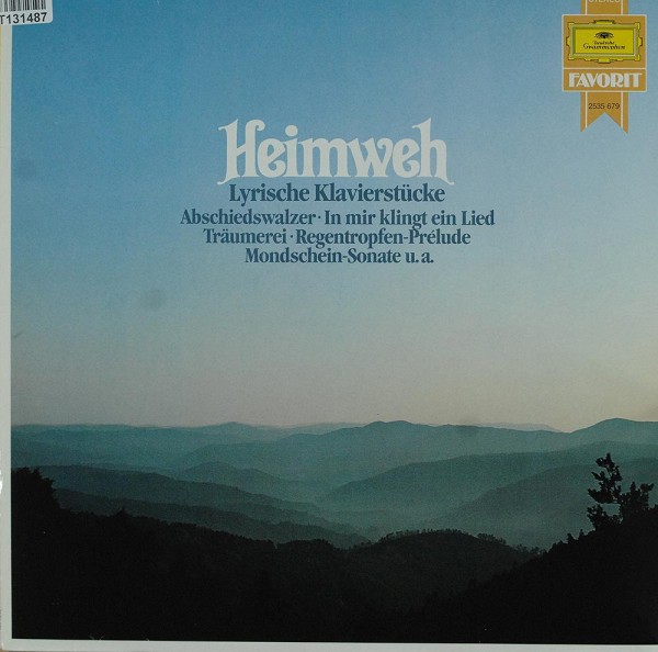 Various: Heimweh - Lyrische Klavierstücke von Grieg, Schumann, Ch