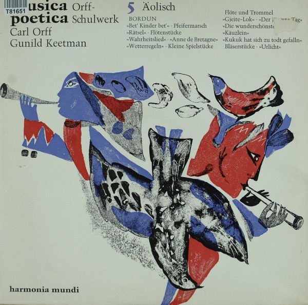 Carl Orff, Gunild Keetman: Musica Poetica Teil 5 - Orff Schulwerk - Äolisch &quot;Reines