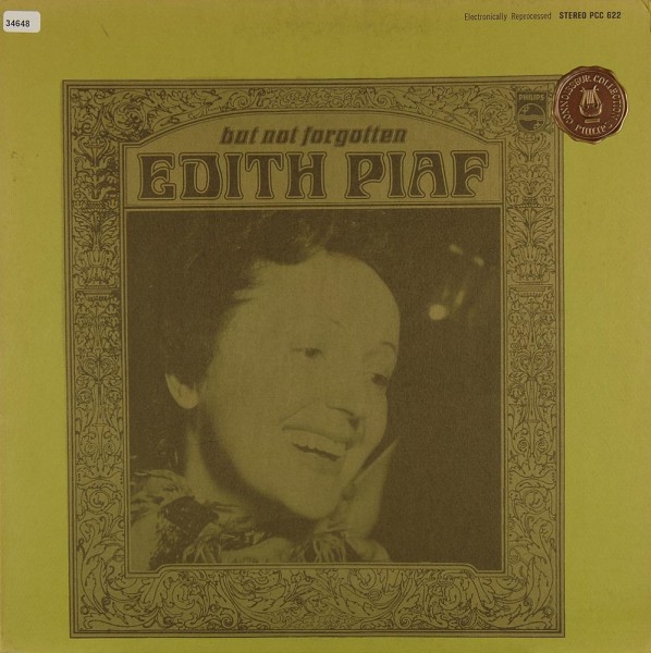 Piaf, Edith: But not forgotten