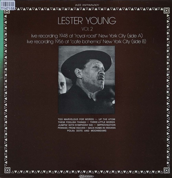 Lester Young: Vol. 2 - Live Recordings 1948-1956