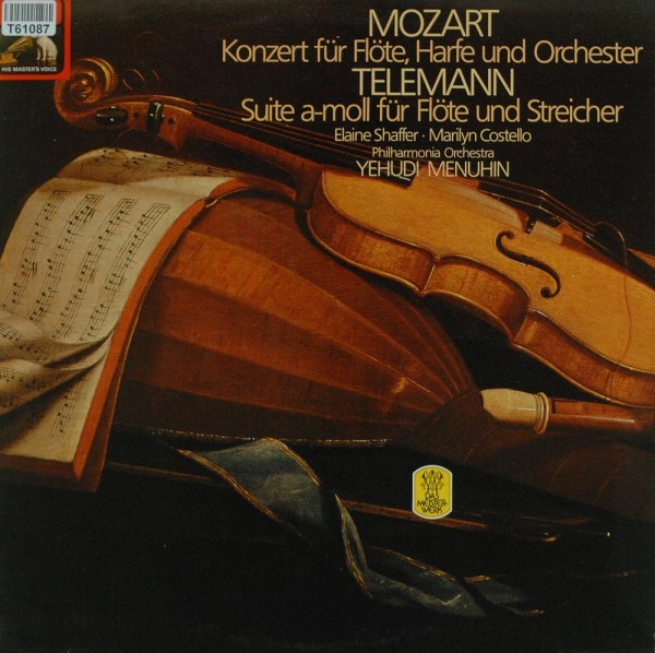 Yehudi Menuhin, Philharmonia Orchestra, Elaine Shaffer, Marilyn Costello: Mozart: Flute &amp; Harp Conce