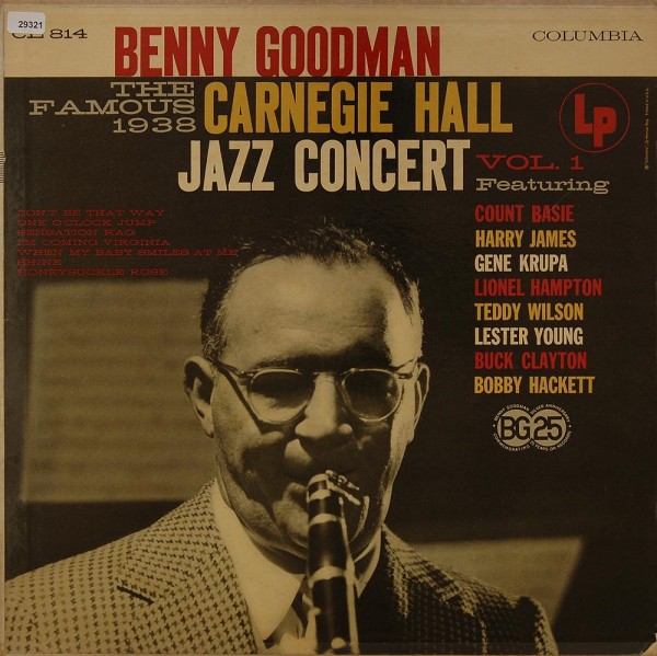 Goodman, Benny: The Famous 1938 Carnegie Hall Jazz Concert Vol. 1