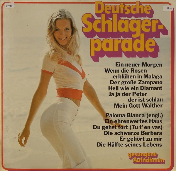 Various: Deutsche Schlagerparade (gesungene Aufnahmen)