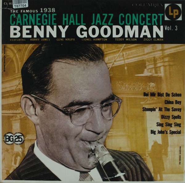 Benny Goodman: The Famous 1938 Carnegie Hall Jazz Concert Vol.3