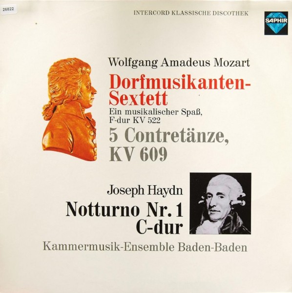 Mozart / Haydn: Dorfmusikanten-Sextett, 5 Contretänze / Notturno