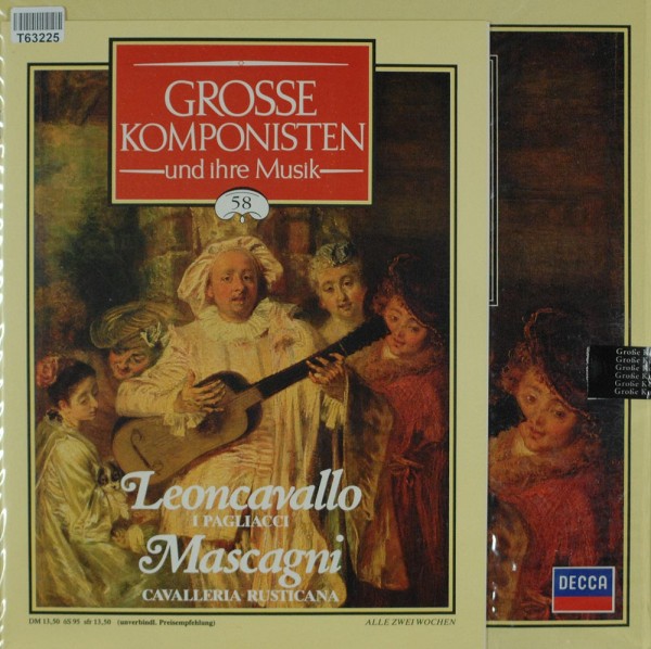 Ruggiero Leoncavallo / Pietro Mascagni / Coro E Orchestra Dell&#039;Accademia Di Santa Cecilia: Grosse Ko