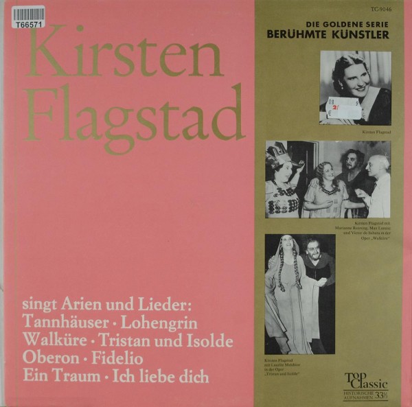 Kirsten Flagstad: Singt Arien - Chante Des Airs D&#039;Opéra - Chanta Delle Ar