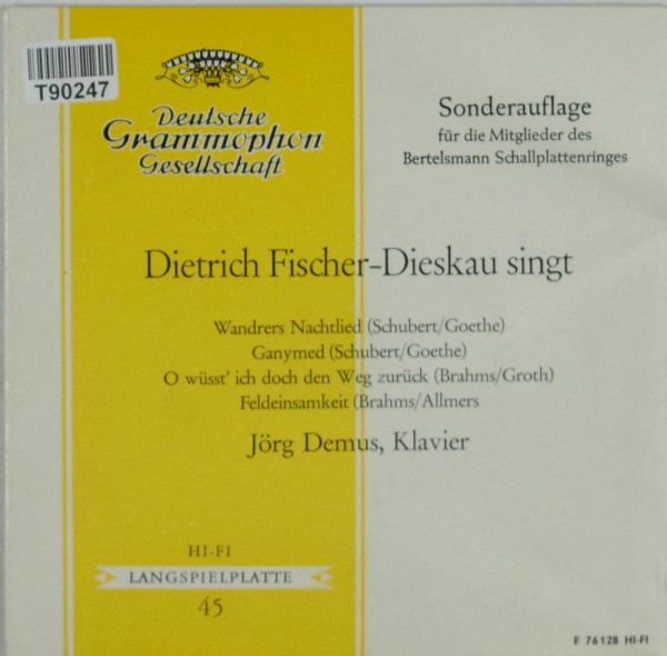 Dietrich Fischer-Dieskau: Dietrich Fischer-Dieskau Singt