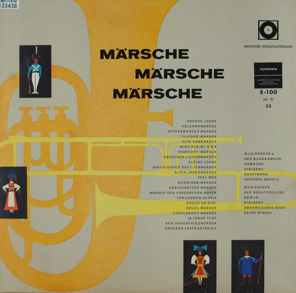 Heeresmusikkorps 6, Hamburg, Gerhard Scholz,: Märsche Märsche Märsche