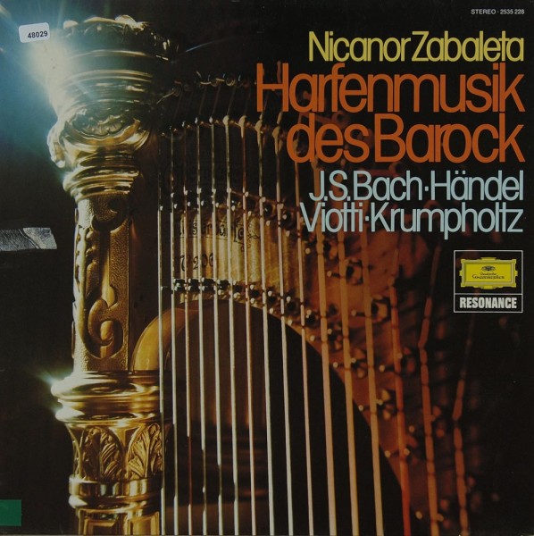 Zabaleta, Nicanor: Harfenmusik des Barock