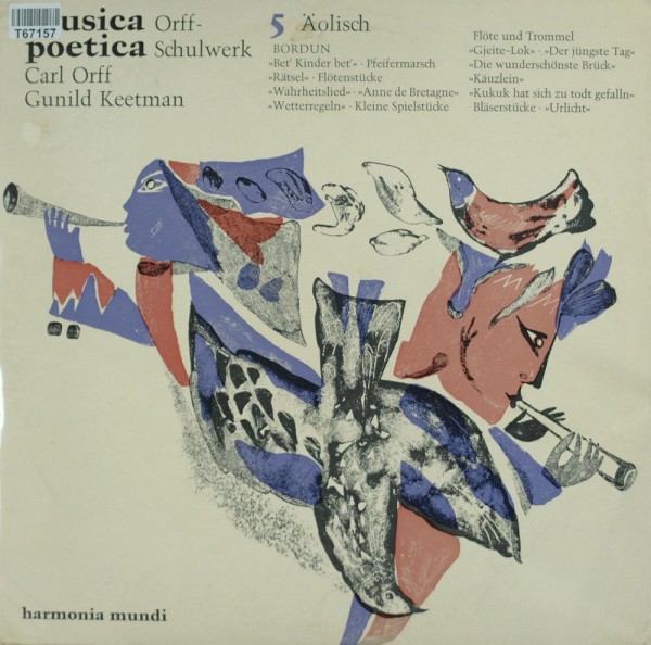 Carl Orff, Gunild Keetman: Musica Poetica Teil 5 - Orff Schulwerk - Äolisch &quot;Reine