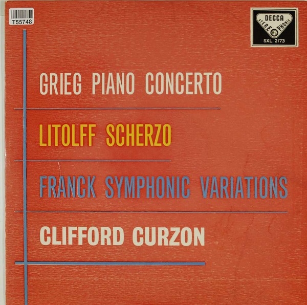Edvard Grieg, Henry Litolff, César Franck, Clifford Curzon: Piano Concerto / Scherzo / Symphonic Var