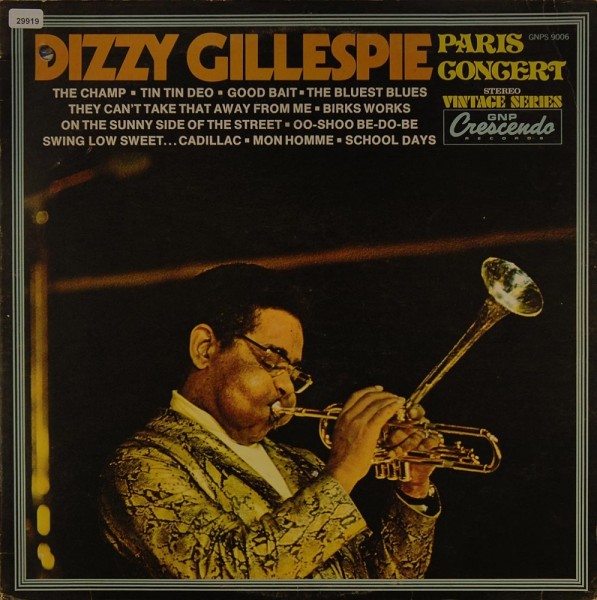 Gillespie, Dizzy: Paris Concert