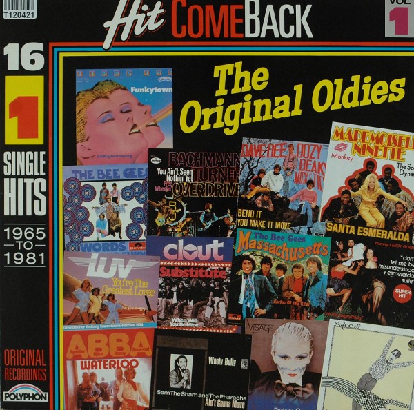 Various: Hit Come Back • The Original Oldies • Vol. 1 • 16 No. 1