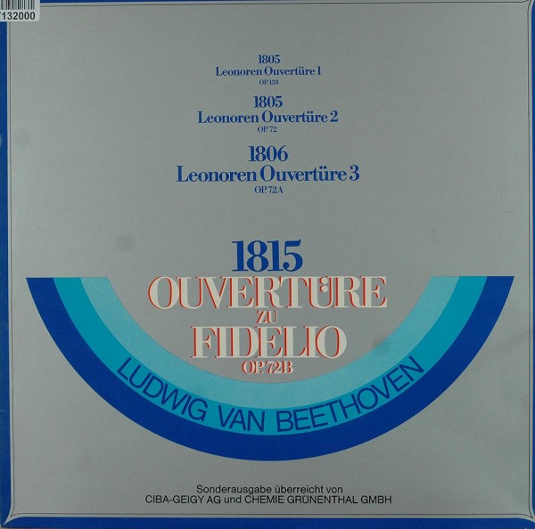 Ludwig Van Beethoven, Israel Philharmonic Or: Ouvertüre Zu Fidelio Op. 72 B