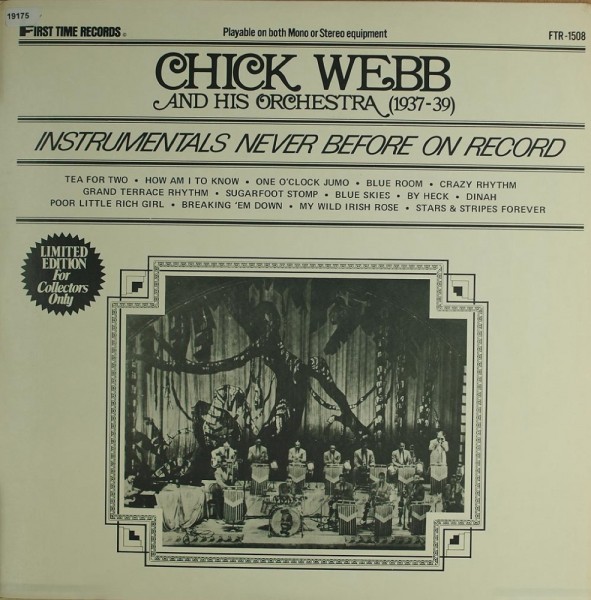 Webb, Chick &amp; His Orchestra: Same (1937-39)