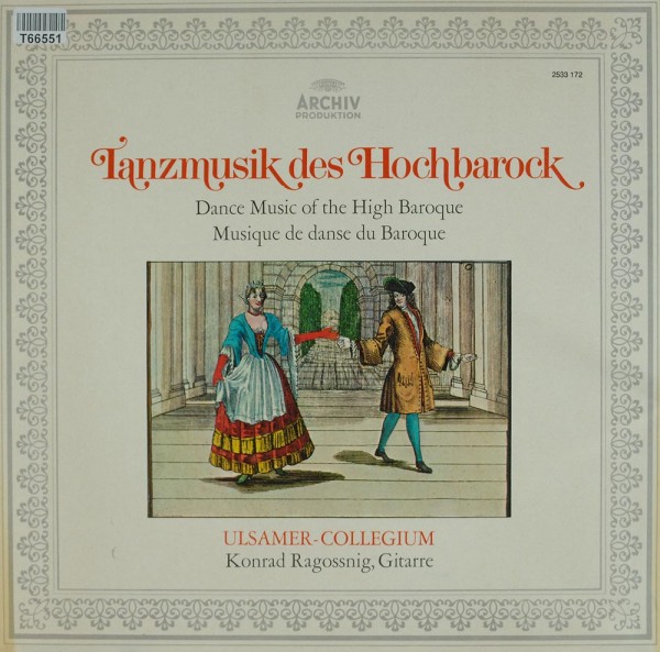 Ulsamer Collegium, Konrad Ragossnig: Tanzmusik Des Hochbarock