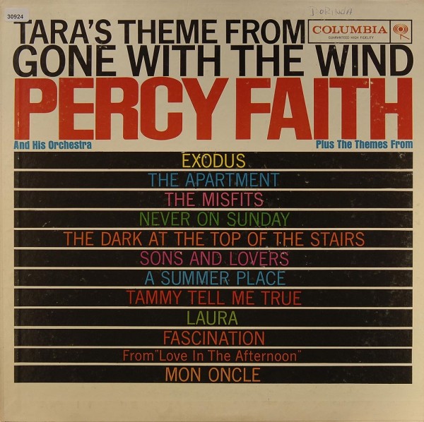 Faith, Percy: Tara`s Theme from &amp;quot;Gone with the Wind&amp;quot;