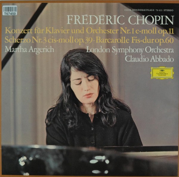 Frédéric Chopin / Martha Argerich, Claudio : Konzert Für Klavier Und Orchester Nr. 1 E-moll Op. 11 /
