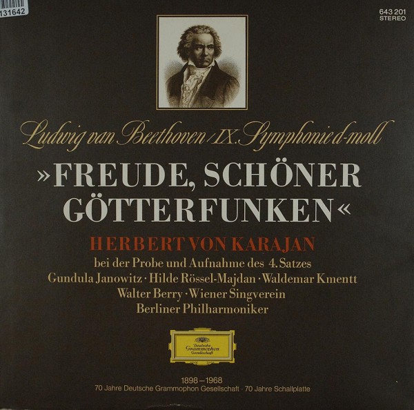 Ludwig van Beethoven, Herbert von Karajan, G: IX. Symphonie D-Moll »Freude, Schöner Götterfunken« (H