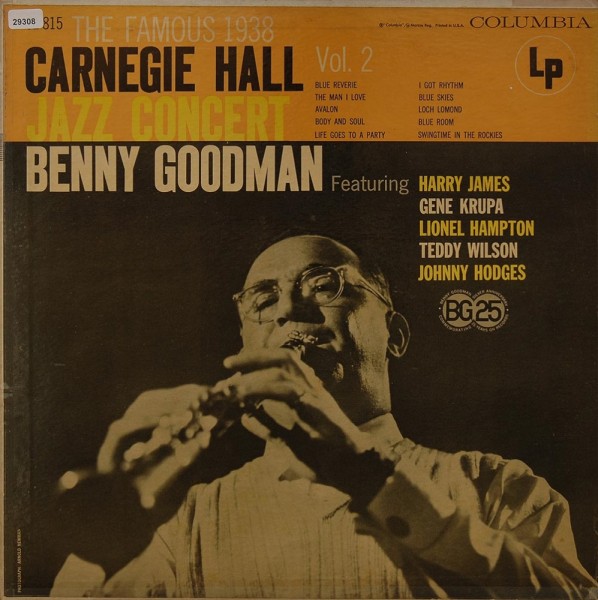 Goodman, Benny: The Famous 1938 Carnegie Hall Jazz Concert Vol. 2