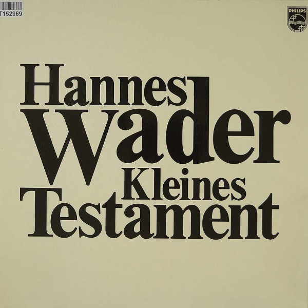 Hannes Wader: Kleines Testament