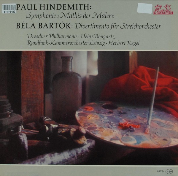 Paul Hindemith, Béla Bartók, Dresdner Philh: Symphonie &quot;Mathis Der Maler&quot; / Divertimento Für Streich