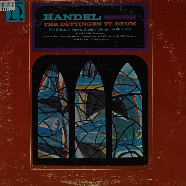 Richard Schulze, John Ferrante, Frances Pavlides, Janet Wheeler, John Dennison (3): Handel: The Dett