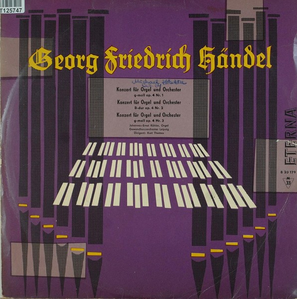 Georg Friedrich Händel: Konzert Für Orgel Und Orchester