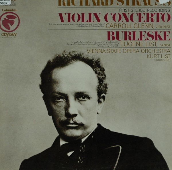 Richard Strauss, Carroll Glenn, Eugene List, Orchester Der Wiener Staatsoper, Dr. Kurt List: Violin