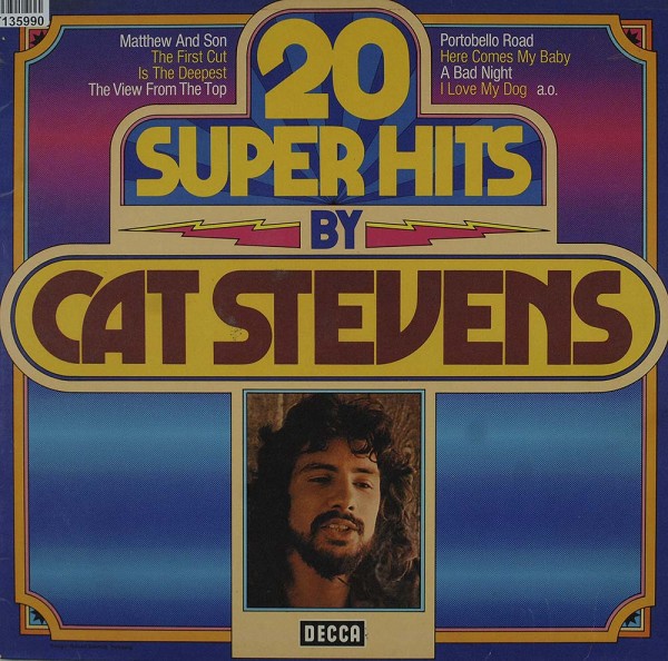 Cat Stevens: 20 Super Hits By Cat Stevens