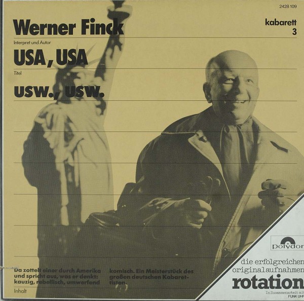 Werner Finck: USA, USA - Usw., Usw.