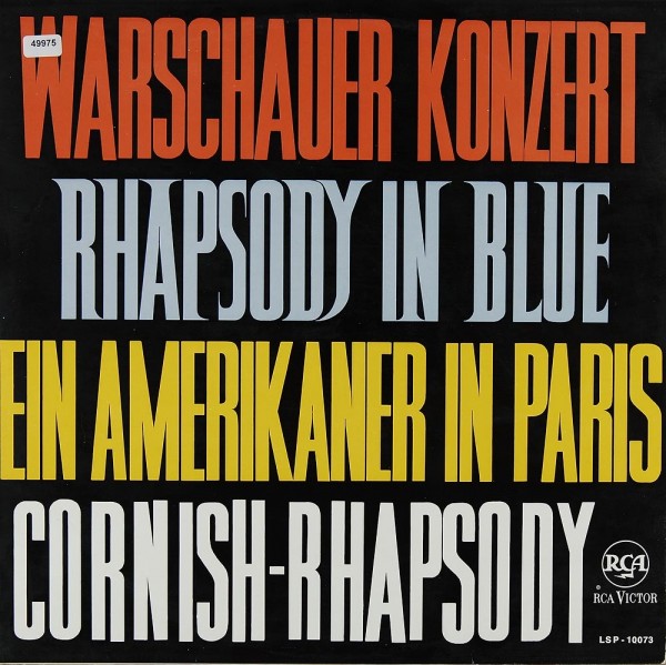 Addinsell / Gershwin / Bath: Warsaw Conc. / Rhapsody, American / Cornish Rhaps.