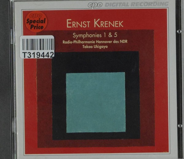 Ernst Krenek - Radio-Philharmonie Hannover D: Symphonies 1 &amp; 5