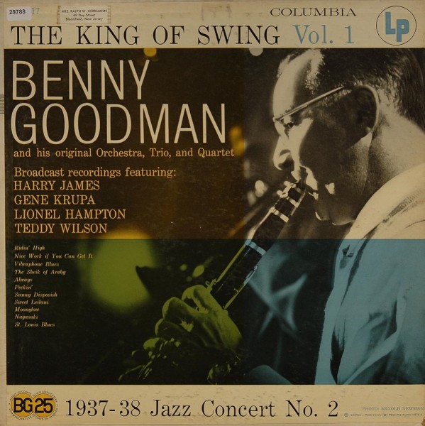 Goodman, Benny: King of Swing Vol. 1 - 1937-38 Jazz Concert No. 2
