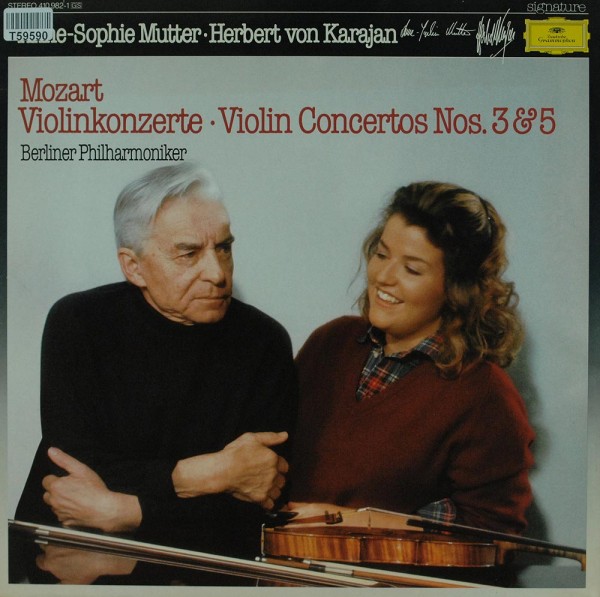 Wolfgang Amadeus Mozart - Berliner Philharmoniker, Herbert Von Karajan, Anne-Sophie Mutter: Violinko