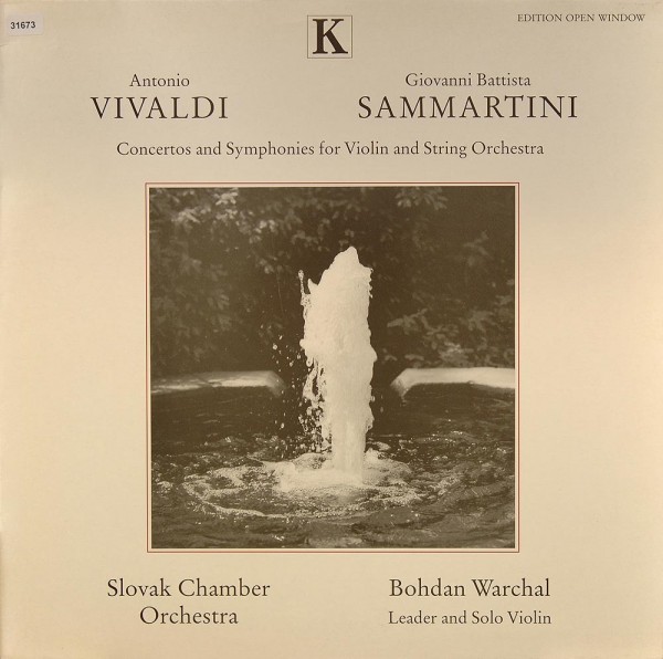 Vivaldi / Sammartini: Concertos &amp; Symphonies for Violin &amp; String Orch.