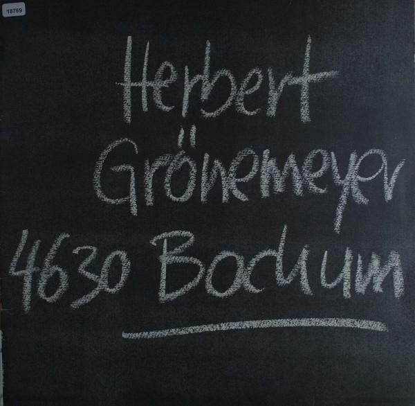 Grönemeyer, Herbert: Bochum