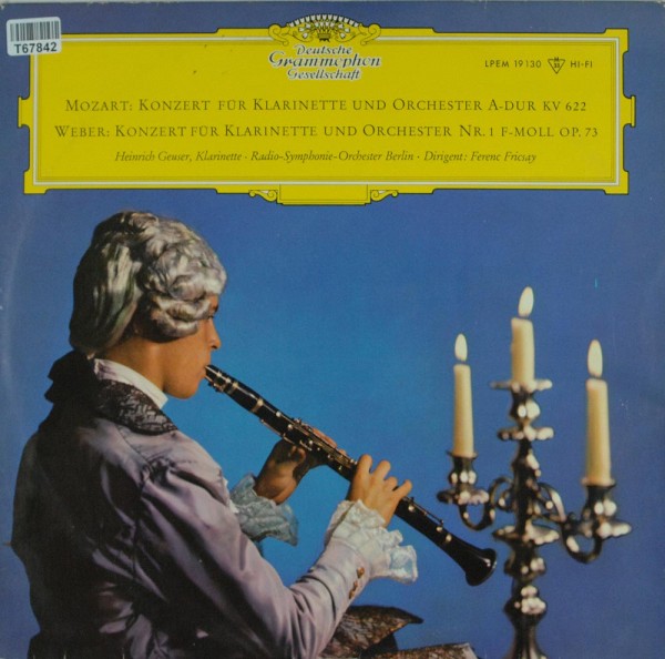 Heinrich Geuser &amp; Rundfunk-Sinfonieorcheste: Mozart / Weber - Konzert Für Klarinette Und Orchester