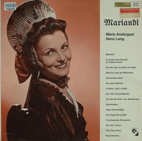 Maria Andergast, Hans Lang: Mariandl