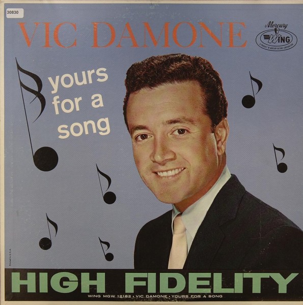 Damone, Vic: Yours for a Song